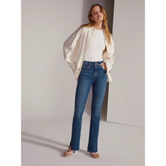 NWT Favorite Daughter Valentina Tower Jeans Super High Rise Cigarette Dallas 24 - Picture 13 of 16